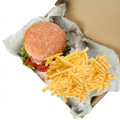 Custom Printed Burger Menu Box – 20x13x8 cm