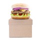 Custom Printed Burger Menu Box – 20x13x8 cm
