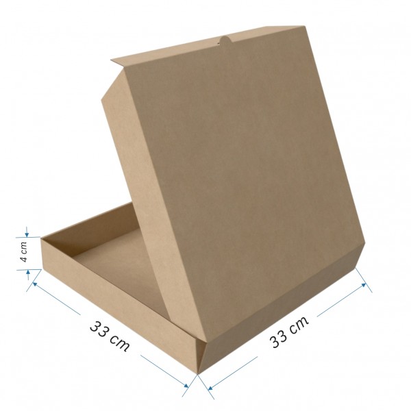 Pizza Box – 33 x 33 x 4 cm | Custom Printable