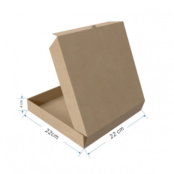 Pizza Box – 22 x 22 x 4 cm - Custom Printable