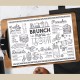 Menu Paper Placemats – 28 x 39 cm | Custom Printed & Food-Safe