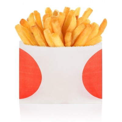 Custom Printed Paper Fries Bags – 12x15 cm